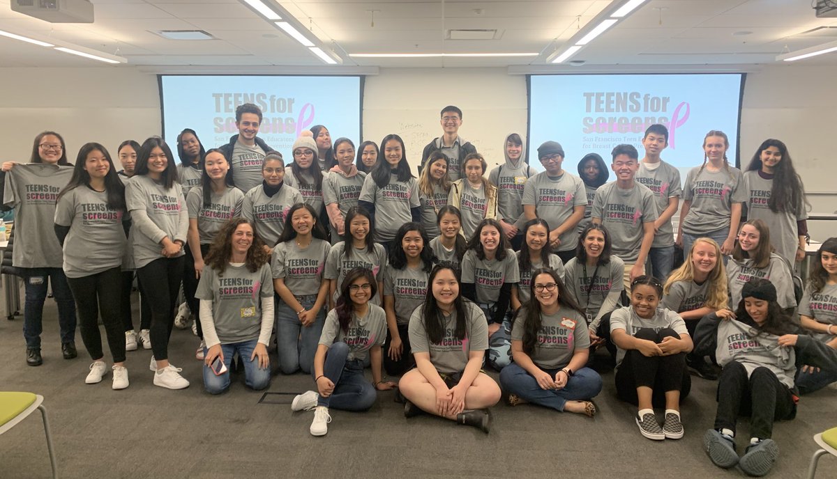 AnaVManana's tweet photo. And it’s a wrap! Gracias @LFejerman for letting me be part of your dream! For the last 4 weeks we’ve been working w/ wonderful highscool students of #SanFrancisco in the #TeensforScreens program in an effort to increase #bcsm screening #SFCAN #BreastCancerAwareness https://t.co/CjCi2B4Y2c