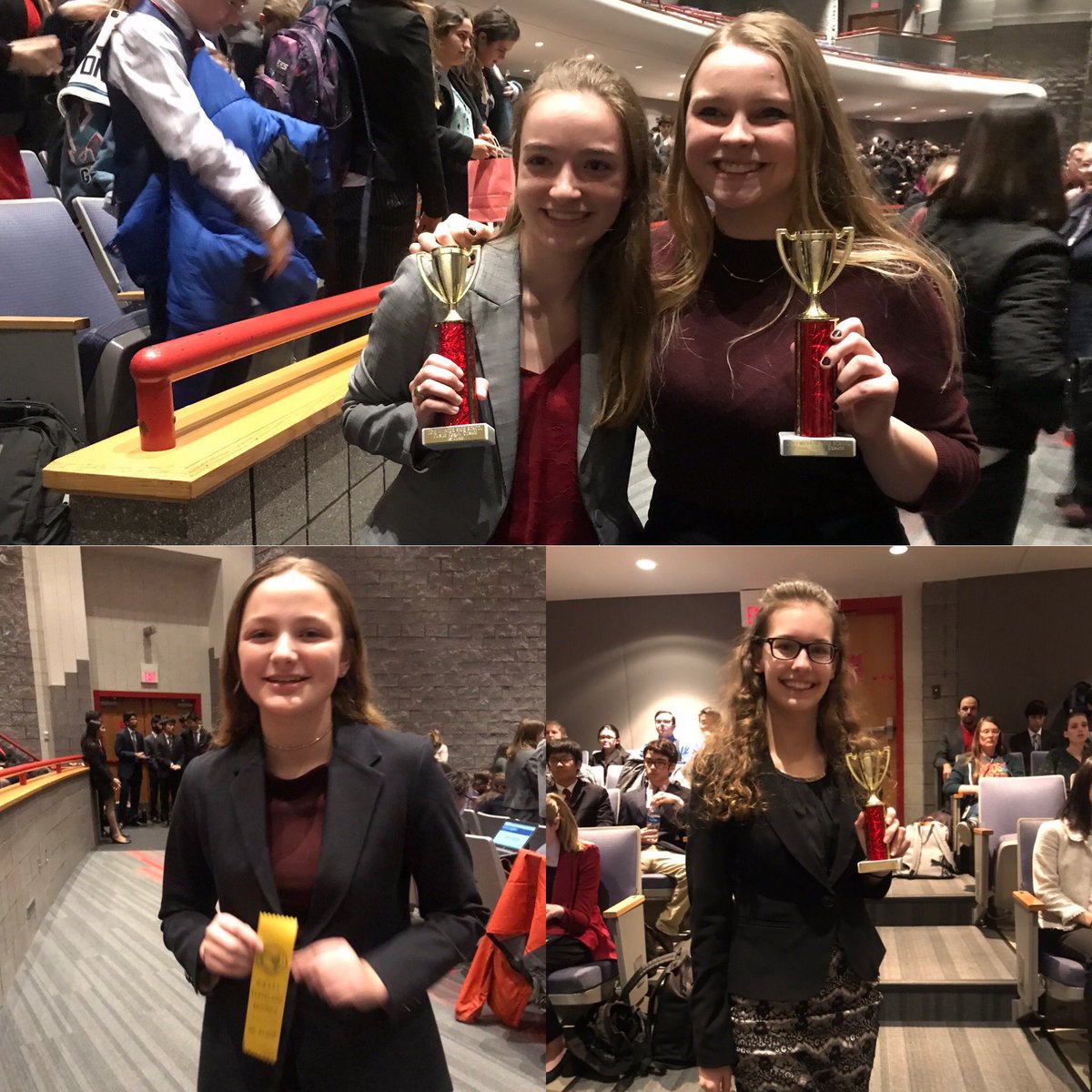 LS4G4N6's tweet photo. Congrats to Abby and Sarah for their tournament championship and bid to states, Katie for her 2nd place and bid in OO, and Abby for her 4th place in Congress! #gogators #ls4g #girlswhodebate #girlswhospeak #whoruntheworld https://t.co/kqDHXD8pTI