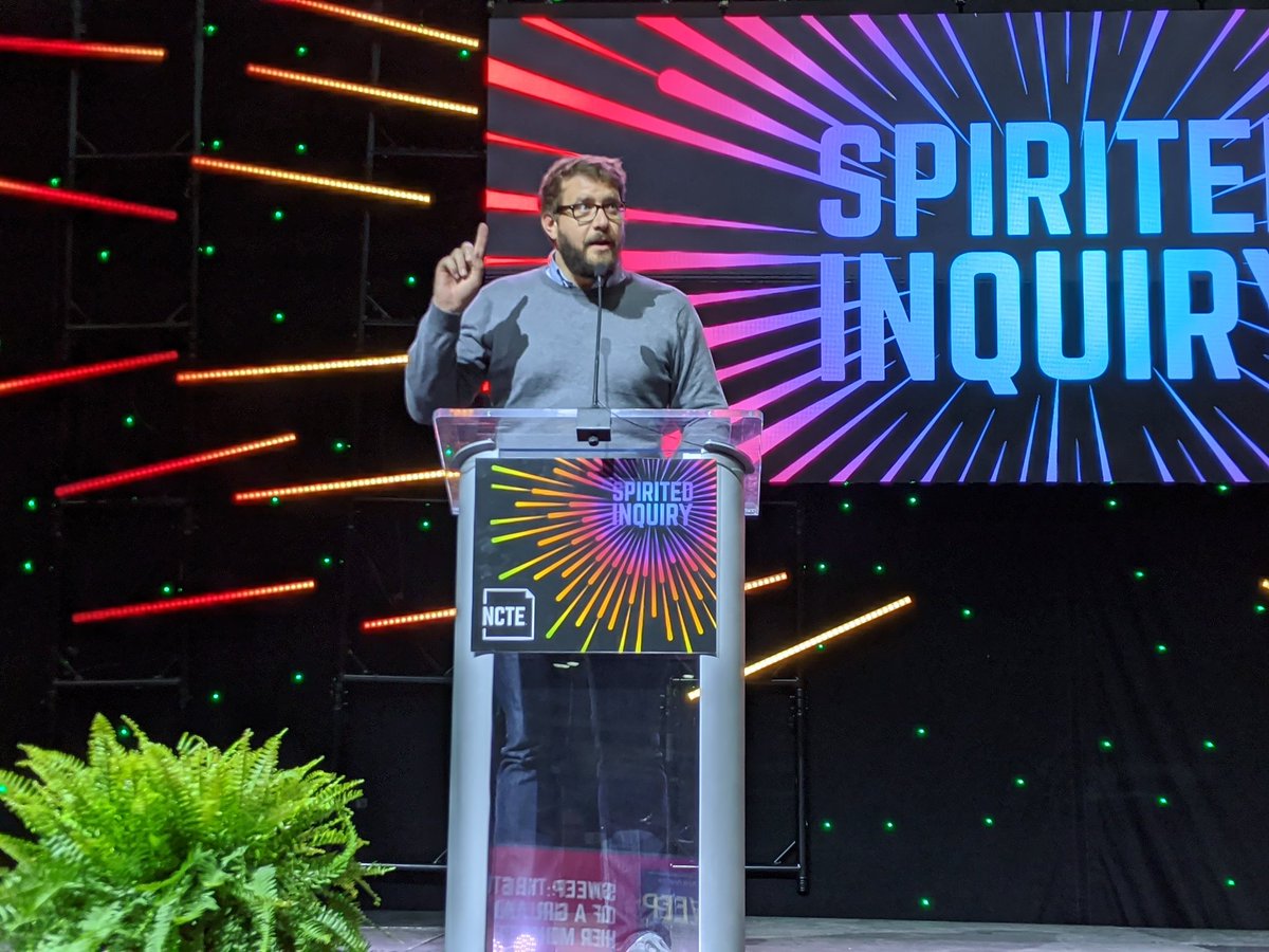 KeithaRodden's tweet photo. So much to think, reflect, and continue to grow from #NCTE2019 And...I got to share a lunch table with an award winning author @SandraNWallace and listen to some wonderful authors and illustrators share their stories! @JonathanAuxier https://t.co/R6SWgnAU5V