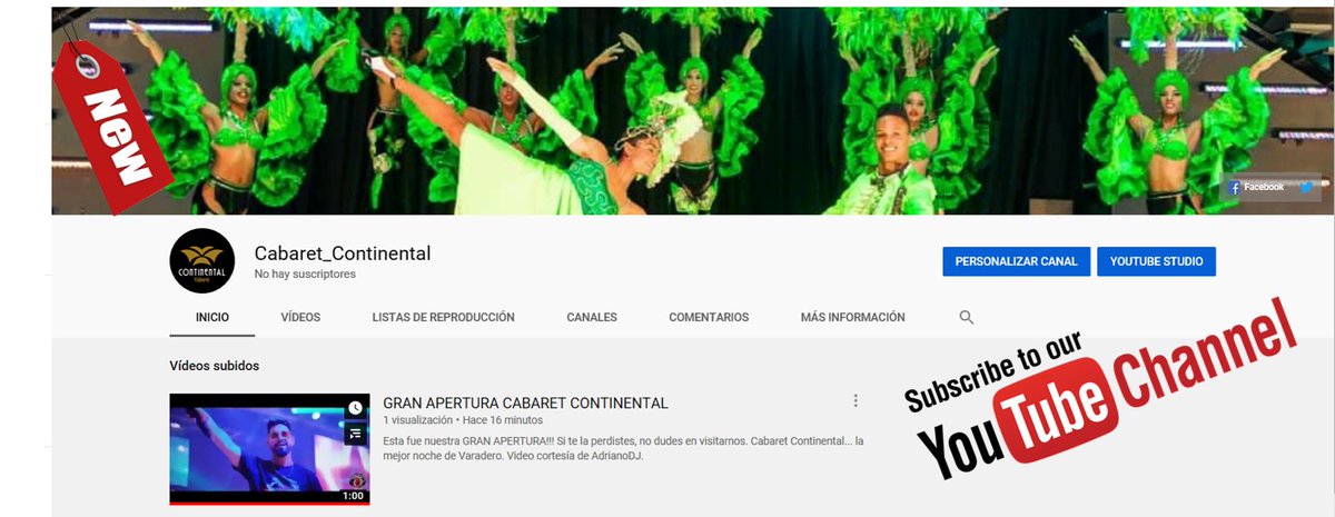 🖥️📱✅ Already subscribed to our new Youtoube Channel? Updated videos every week of our lovely show. Here the link... youtube.com/channel/UCWTSB…
#CabaretContinental #VaraderoTravel #Cuba #tourism #Travel #travelbloggers