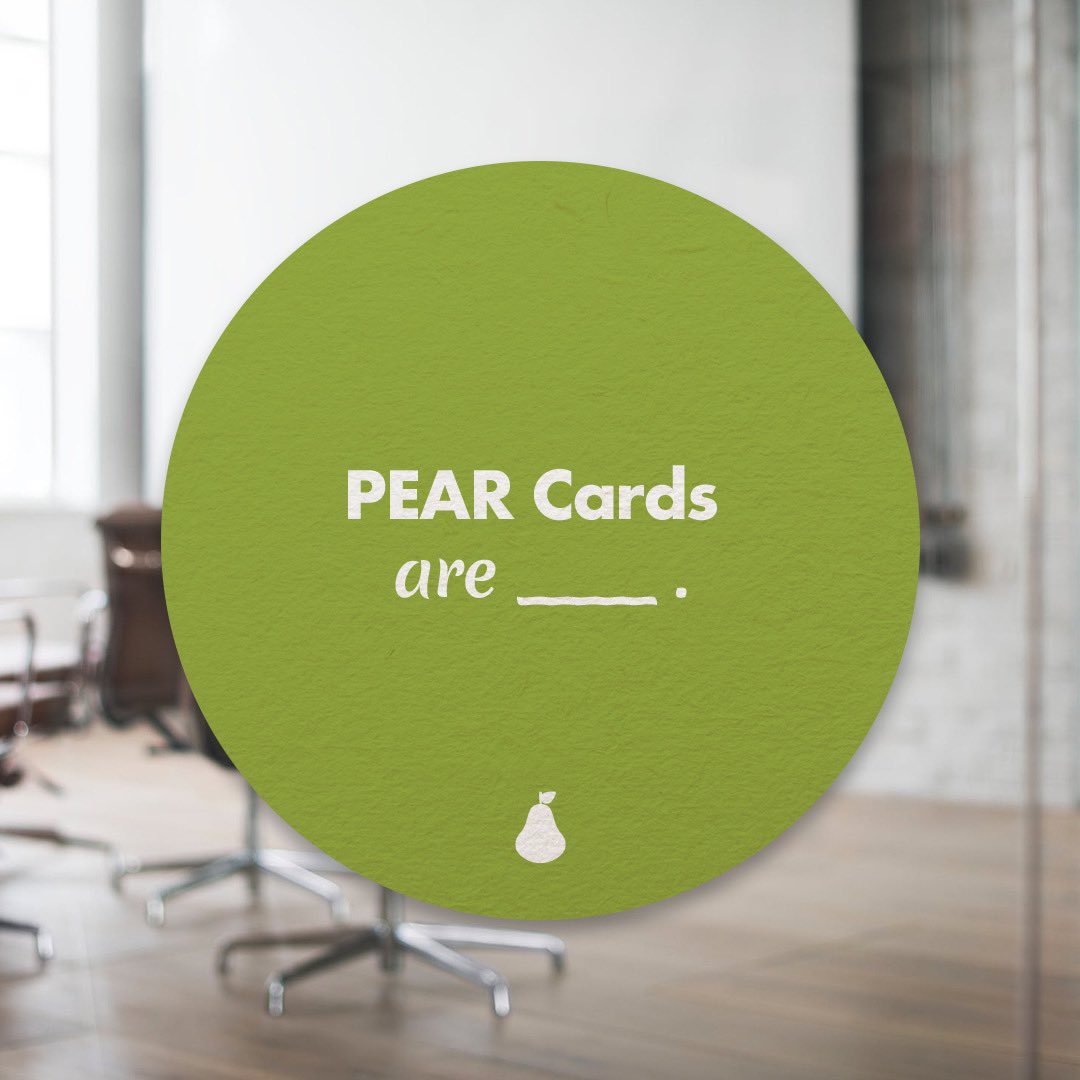 Happy Saturday! We wanted to hear from all of you amazing people today - what are PEAR Cards to you?

The shorter &amp; sweeter, the better. Let us know in the comments below! 

🤗💛🍐