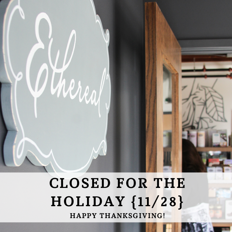We will be closed this Thursday for Thanksgiving, but remain open our normal business hours the rest of the week!