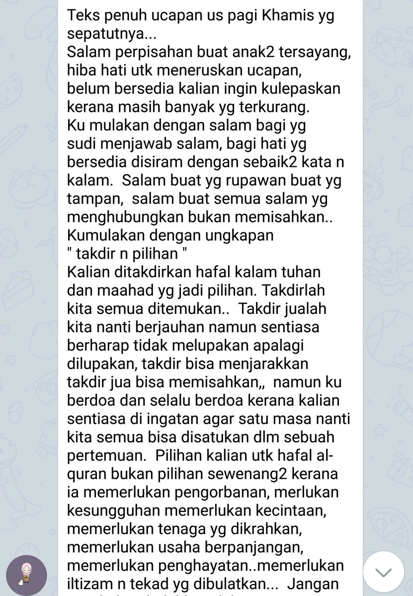ExedeenOfficial's tweet photo. Renungi nasihat AF UST WAHAB yang telah diforwardkan kepada kami. Semoga kita boleh ambil peringatan ini bersama.

Alumni sekalian dok rindu ke nok dengor nasihat dan bebelan asatizah di maahad? https://t.co/ahE27YtbwB