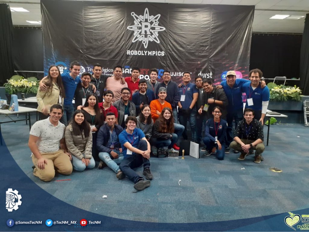 TecNM_MX's tweet image. #OrgulloTecNM
Siete equipos de estudiantes del #TecNM campus Poza Rica, destacaron con ocho primeros lugares en el evento ROBOLYMPICS 2019, del Tecnológico de Monterrey, campus León, Guanajuato.