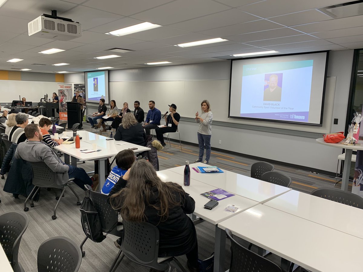 TOa11ySports's tweet photo. Safe Community Sport Panel Presentation at the 2019 @TOSportSummit #TOSport #KnowledgeIsPower https://t.co/5Xpn5R6YmB