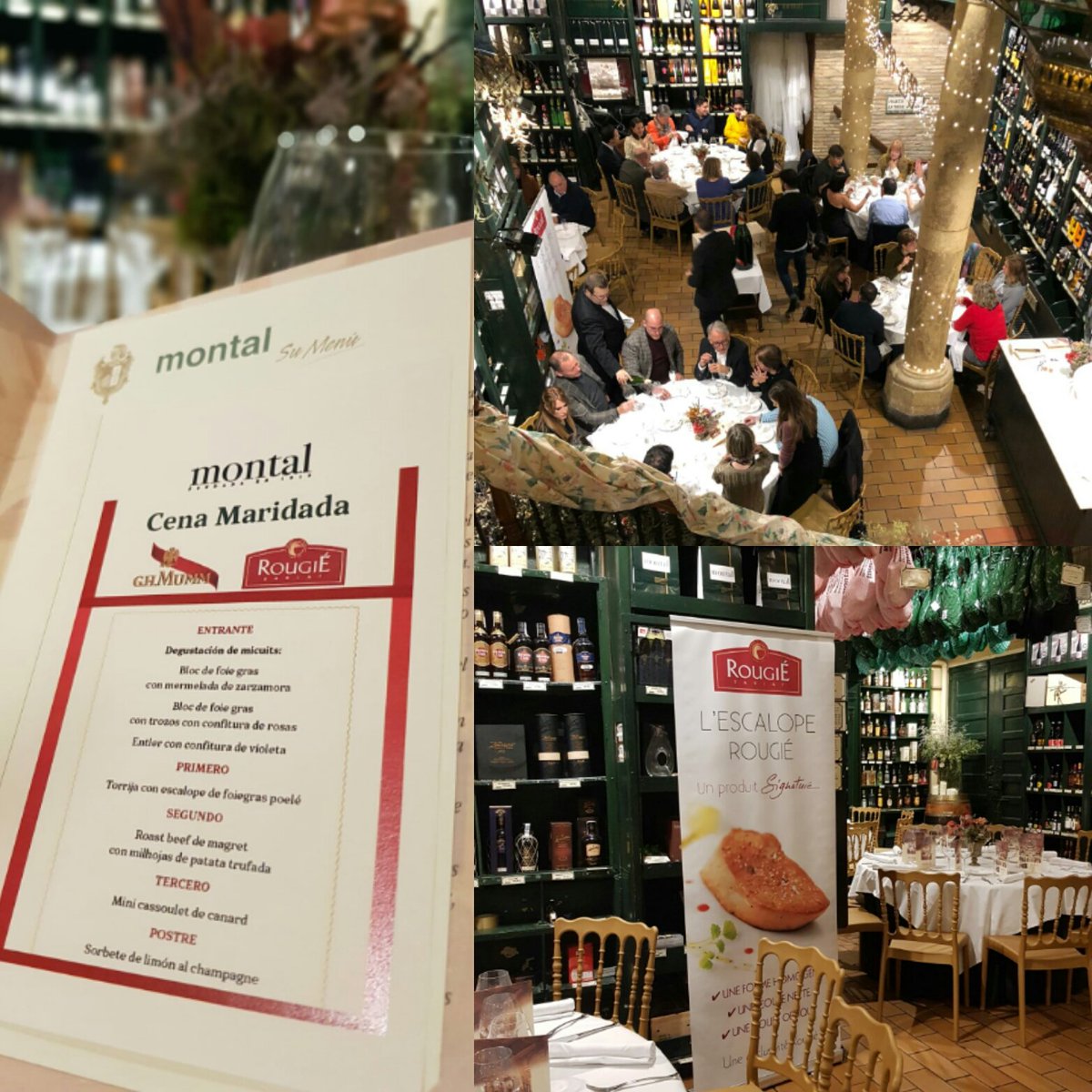 RougieES's tweet photo. 💯 ROUGIÉ - EVENTO 💯 Cena Maridaje en Zaragoza by Joaquim Mallafré. Felicitaciones a todo el equipo: @MontalGourmet, @GHMUMM_ES, Campomar Selección Gourmet, @Pernod_RicardES y Fernando Fastu. #CentenarioMontal 
⏩ https://t.co/JaAPabL2Ig ⏪ https://t.co/QmvnYBFmFw