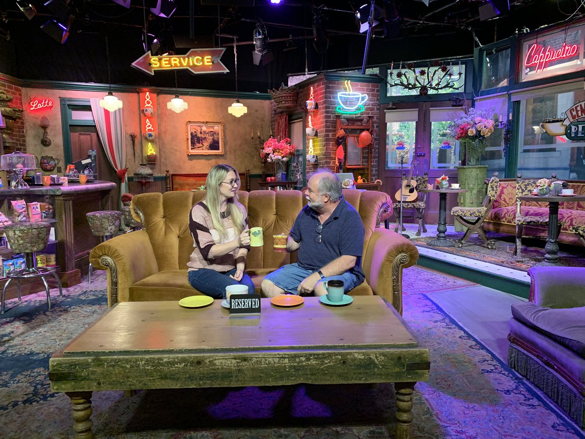 MalorieMackey's tweet photo. Being a goober with my dad at Central Perk last month when he was in town. 😂😂#whyareweweirdos #maloriesadventures #family #centralperk #friends #friendsset https://t.co/dX0NveQXPI