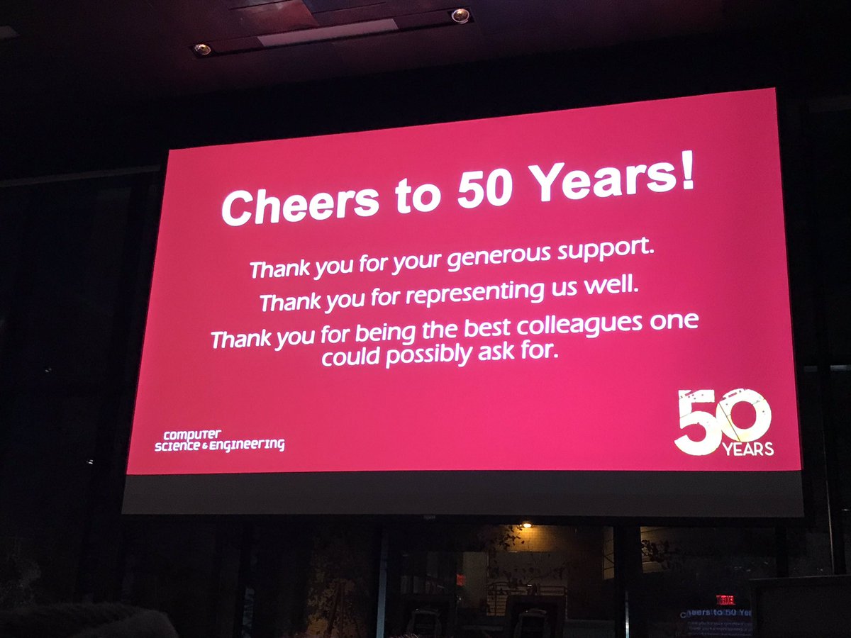 EricHerness's tweet photo. @UMNComputerSci  congratulations on 50 years.  Great event today. https://t.co/AmYI2x1ufV
