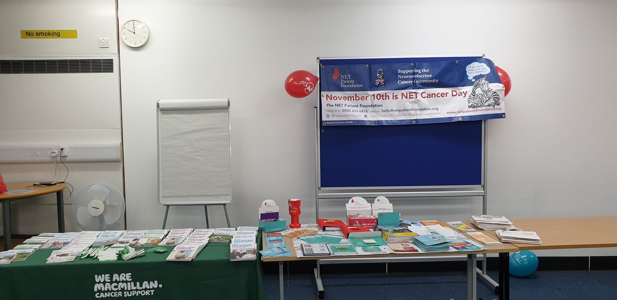 Angievivienne's tweet photo. A fabulous turnout for the first Net patient education day! A huge thanks to the NET MDT, Tara Whyand (dietician), Nikie Jervis (NPF) and of course the lovely patients and families. Feedback has been amazing. Here's to next year! @NewcastleHosps @JackieDanielNHS @netpatientfound https://t.co/eMqOFjvxWX
