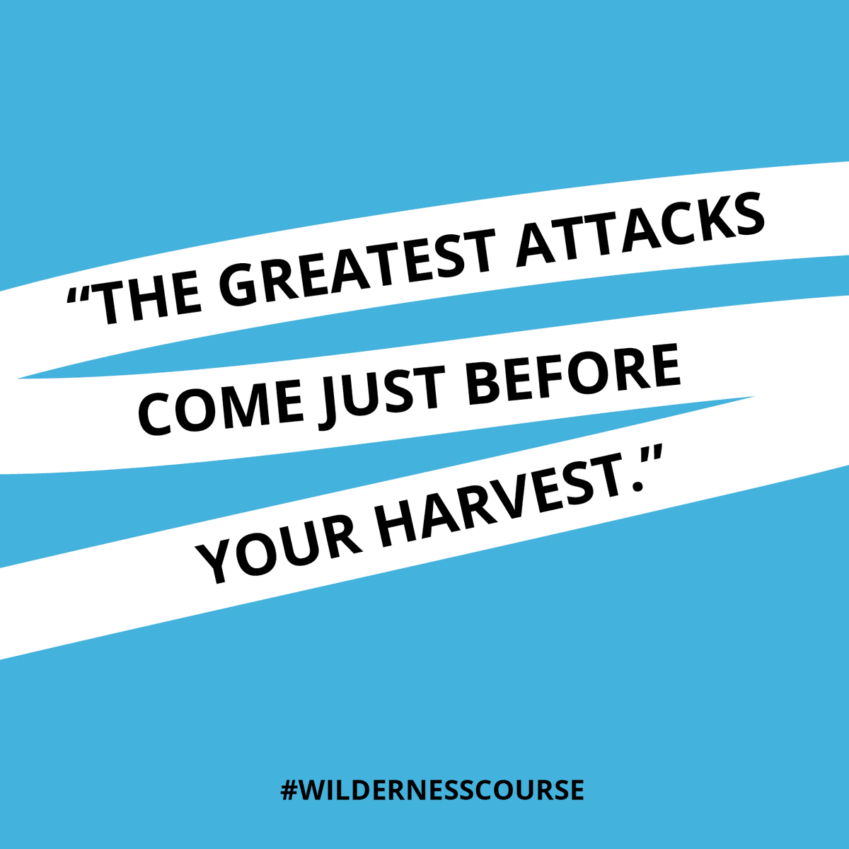 MessengerIntl's tweet photo. "Often you can know your wilderness season is coming to an end when the attacks seem more intense. It can be the hardest to cling to God’s promises right before He brings them to pass." —@johnbevere #WildernessCourse https://t.co/7gxAh2LfNW