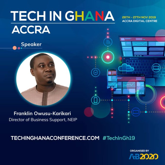 AfricaBiz2020's tweet image. 🇬🇭 @TechInGhana Conference Accra, 26-27 November 2019.

Join 50+ expert speakers from the world of corporates, startups, governments, investors and entertainment for 2-days of global knowledge sharing, valuable networking plus tech and innovation showcasing. #TechinGh19