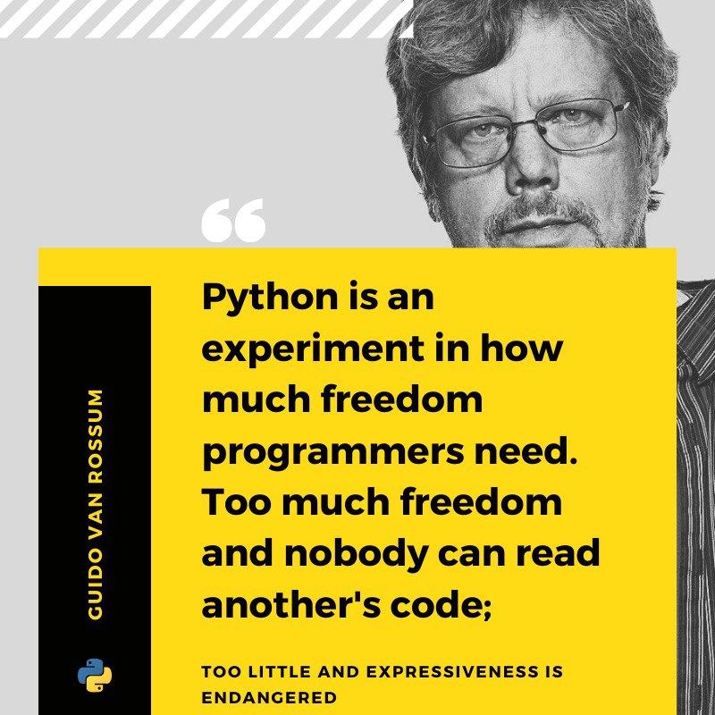 irabuteam's tweet image. As were heading towards the 1st of it's kind python conference in Tanzania.
 
A word from the author of python language @gvanrossum 

PC: @facesopensource 
License:  creativecommons.org/licenses/by-nc…

facesofopensource.com/guido-van-ross…

#python #pycontanzania