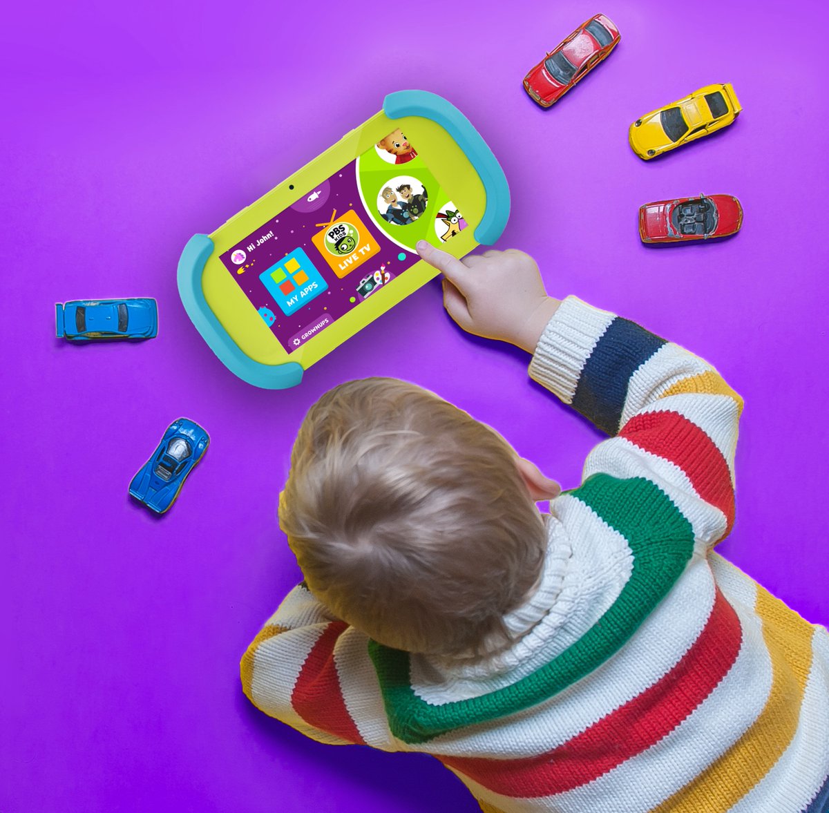 eMaticOfficial's tweet photo. Traveling this Turkey Day? The @PBSKIDS Playtime Pad+ is the perfect accessory for long car rides. This tablet offers hours of entertaining educational content and customizable parental controls to easily manage your child's screen time. #PBSKIDS #KidTech #Thanksgiving #Ematic https://t.co/iNjCMpIUzk