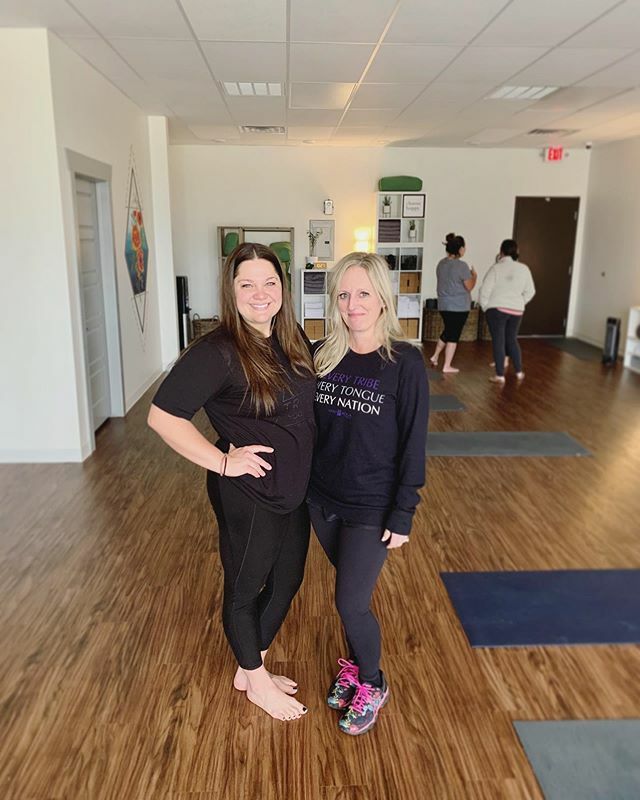 jamieostroe's tweet photo. @lilkimmi11 and I taught our Rise Up #HolyYoga classes today at @trinityyogatulsa! What an amazing way to complete our training and begin sharing the Gospel with others through the modality of yoga ❤️ thank you everyone who came this morning! #graceandpe… https://t.co/IDSUg49XgI https://t.co/HEcy02edP7