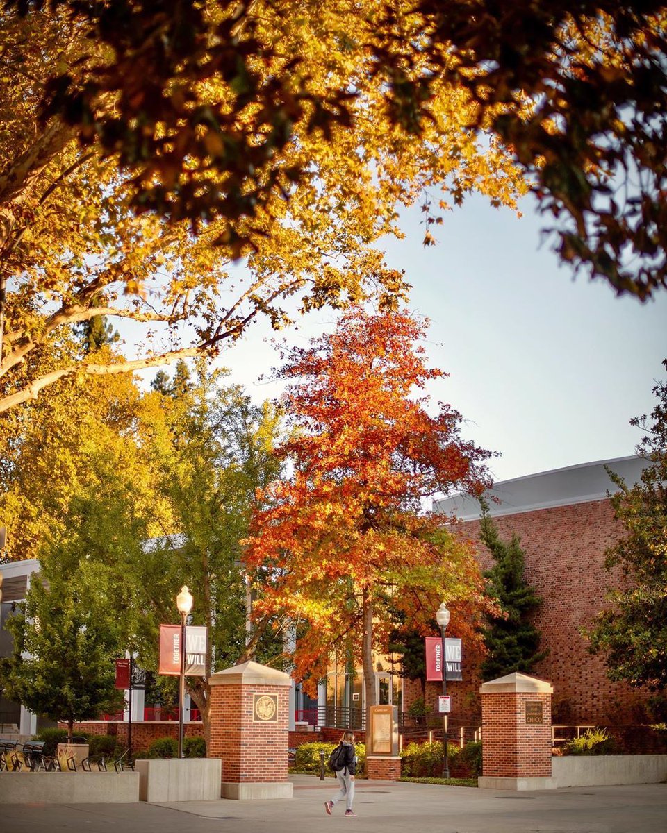 FixAutoChico's tweet photo. Do you have family coming into Chico for Thanksgiving?
Take them on a tour of the @ChicoState campus - It is truly beautiful in the fall! 🍁
Photo by Jessica Bartlett.
#FixAutoChico #ChicoCA #CSUChico #Fall #Autumn https://t.co/SsODhRxxrX