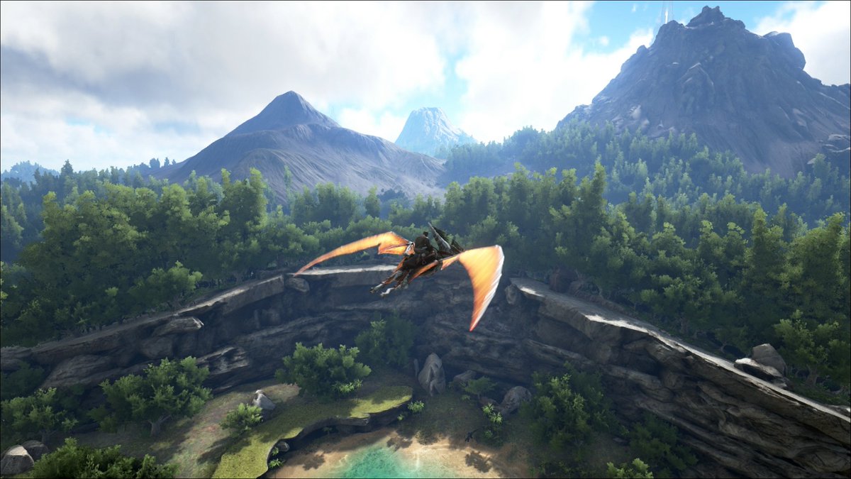 ARK is a survival game where you gather resources, build shelters, eat, drink, hunt and explore. You can fight, tame, ride and breed all kinds of different dinosaurs. You can play with the masses, a few close friends, or totally alone.And it is incredibly beautiful.