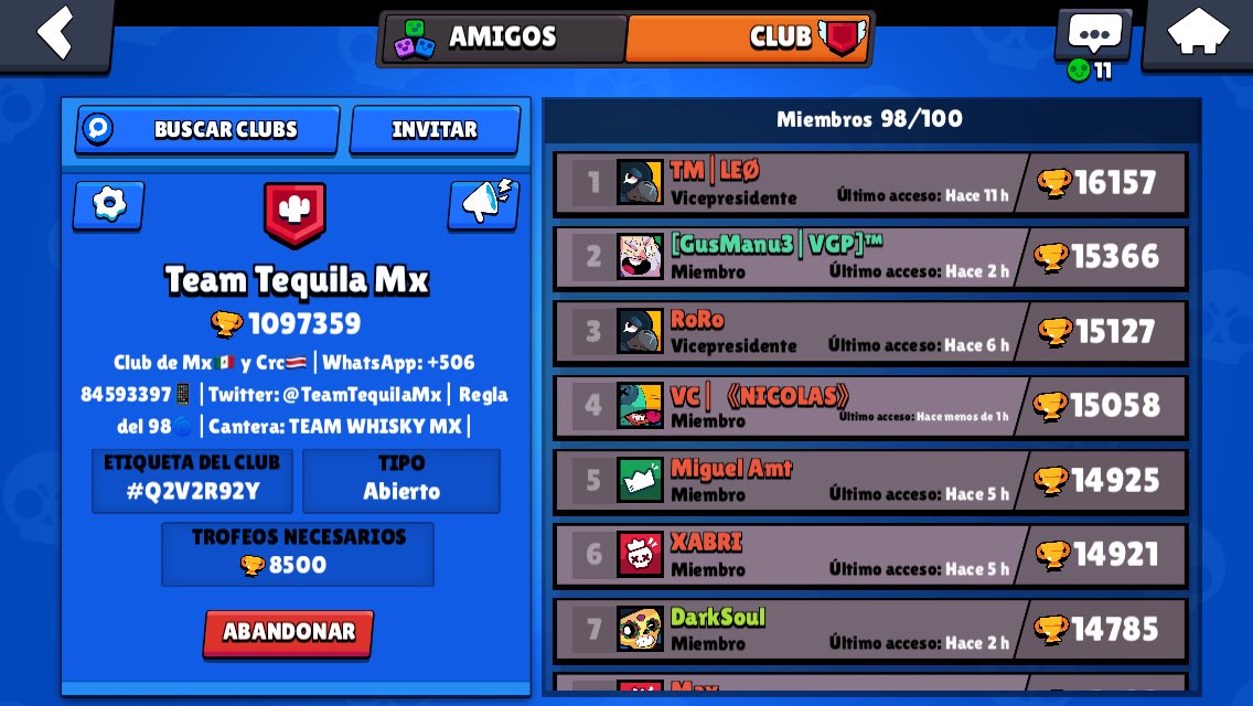 TeamTequilaMx's tweet photo. Hoy oficialmente creamos nuestro clan de #ClashOfClans. También recordar que nuestro clan de #BrawlStars está creciendo fuertemente.
Para que se unan a los 2 clanes

@AyudaJugadores
@BrawlStarsES 
@ClashofClansESC https://t.co/4JmxbrCyq4
