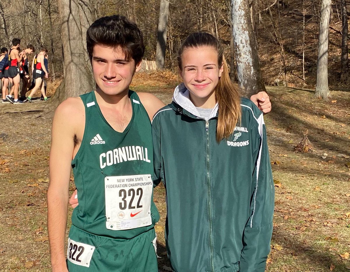 CWallDragons's tweet photo. Congrats @CWallDragons Karrie Baloga and Justin Vreeland. 2nd and 29th respectively in the #Federation Cross Country Championships!  What a great showing by 2 #FastDragons. @SectionIXSports #GoCwall https://t.co/TS4WgksyxH