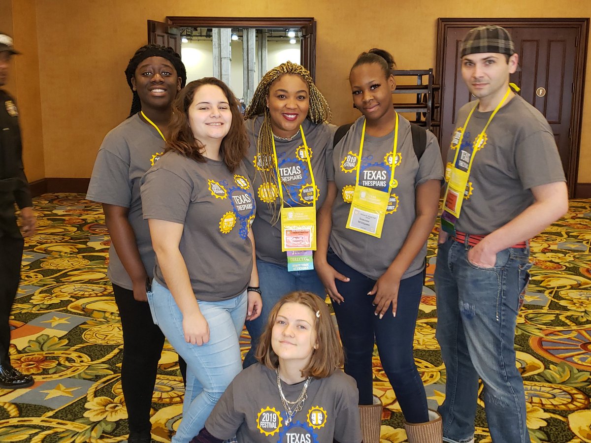 ardisontheatre's tweet photo. Great job @NimitzHS_AISD Theatre Arts Students for a job well done @Texas_Thespians Festival. Congats to our National Qualifier! @aldinefinearts #BuildingTTSF19 #4QTRSTRONG💙💛 https://t.co/5vWGOhr2HZ