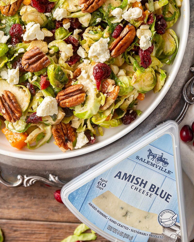 #ad you need some green on your #Thanksgiving table! And #Salemville Blue Cheese! basilandbubbly.com/fall-harvest-s…