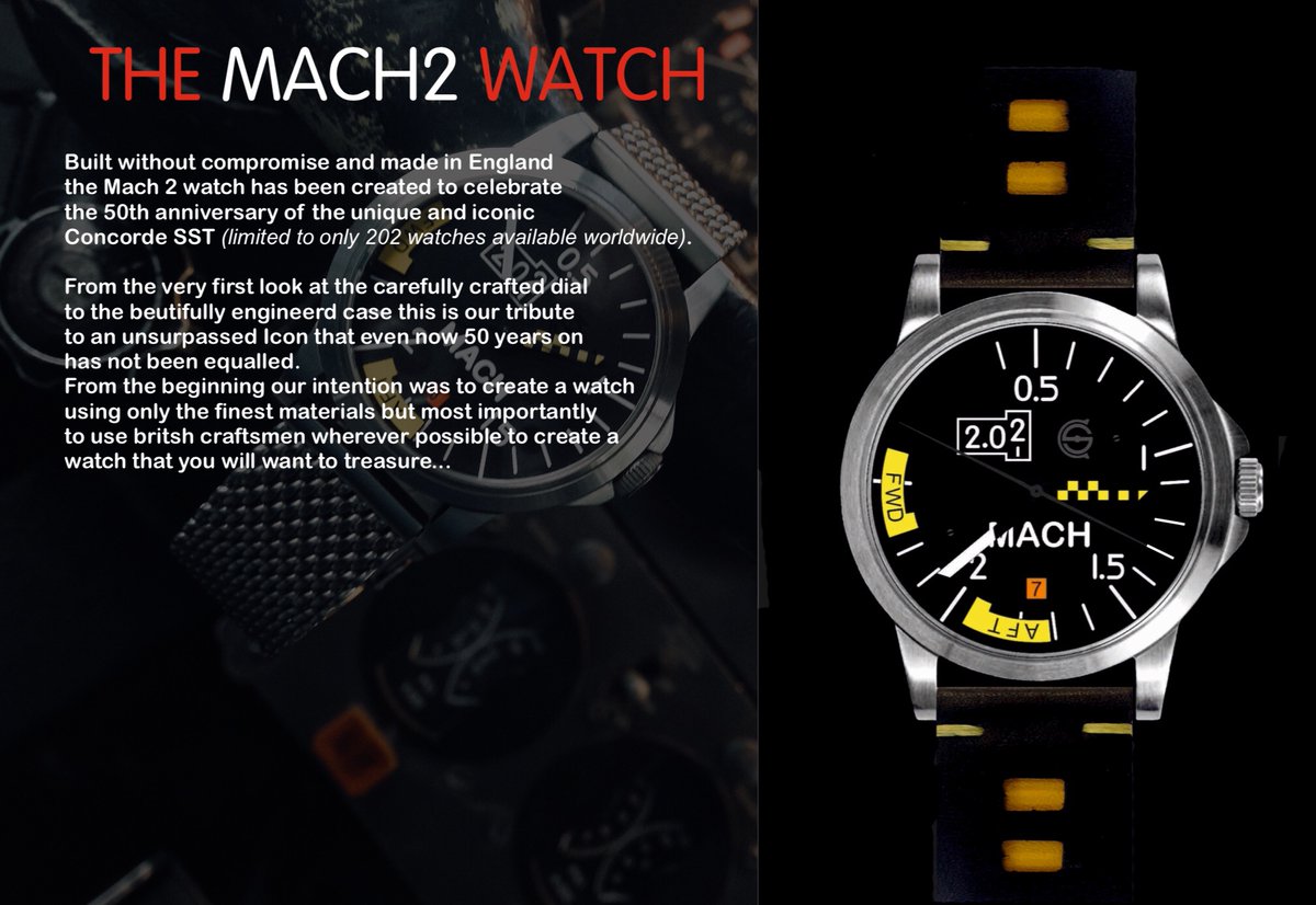 buildingtimema1's tweet photo. Celebrate #concorde #50thanniversary of the first transatlantic flight from #Heathrow to #JFK  checkout the #mach2 watch from https://t.co/C2Fi8vBClv #watch #ChristmasGift #LimitedEdition https://t.co/YaCuTWhJ3q