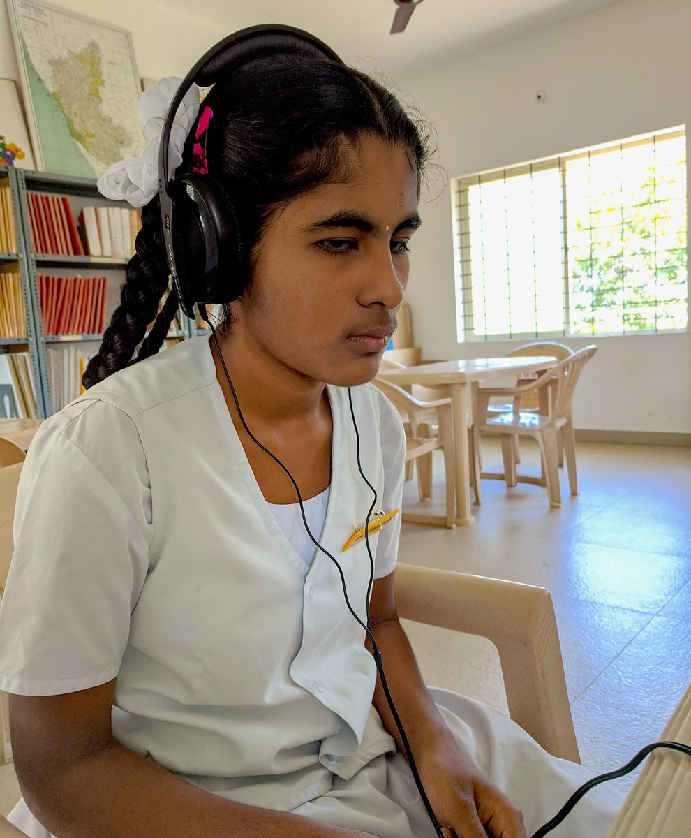 Teacher with decades of experience in teaching #visuallychallenged feels open access #synthesizeaudio textbook library @kannadapustaka is a comprehensive & sustainable #educationsolution to provide textbooks to visually challenged #studyneeds #synthesizedaudio #internship