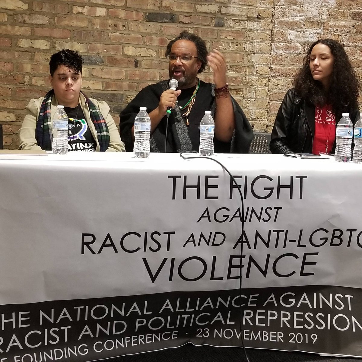 sdsatuic's tweet image. Learning a lot from this panel, The Fight Against Racist and Anti-LGBTQ Violence at #ReFoundNAARPR conference! #FreeThemAll