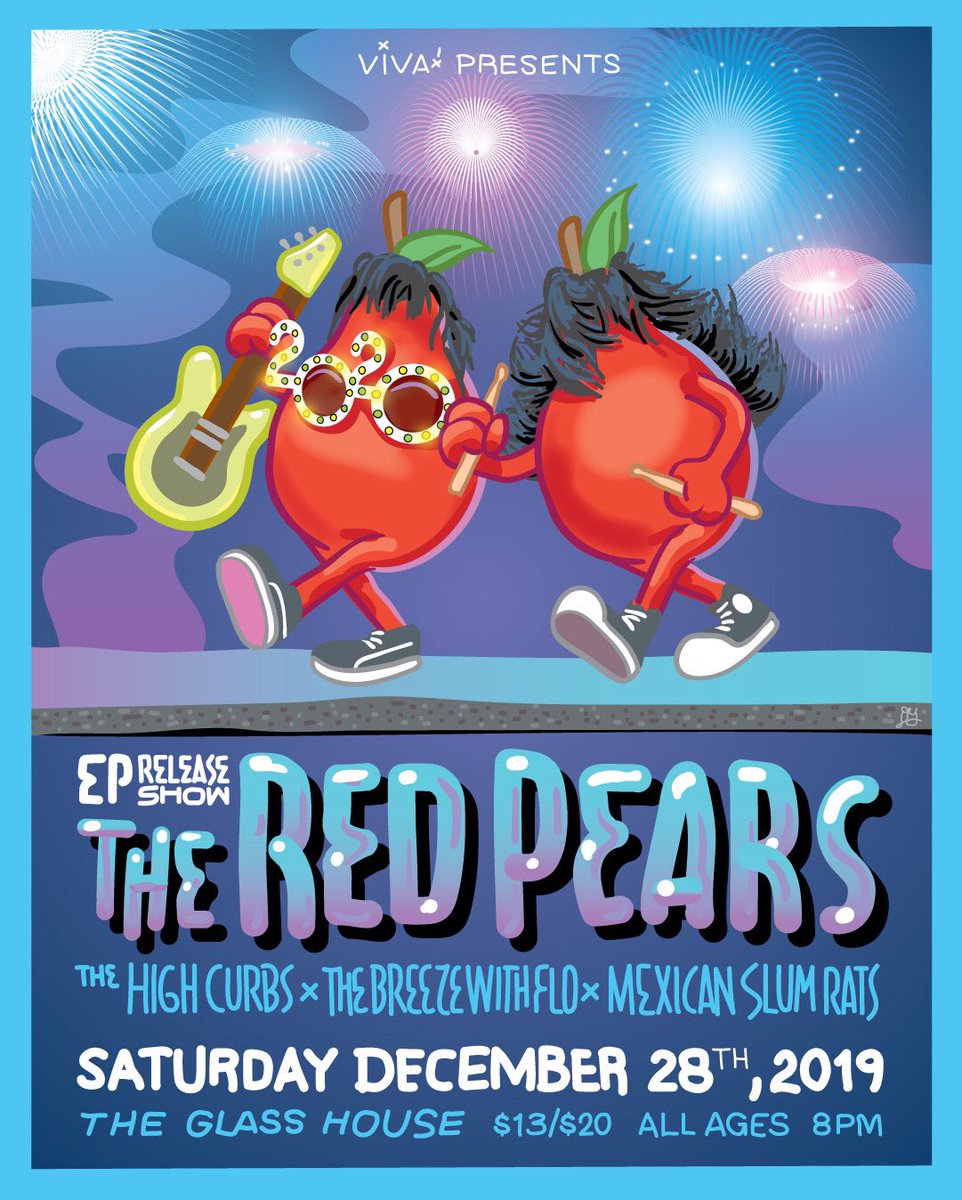 Tickets to our EP release show <a href="/theglasshouse/">The Glass House Pomona</a> are going fast! Last show of the year presented by <a href="/vivamusicfest/">Viva! Music Festival</a> w/ @TheHighCurb @thebreezewflo <a href="/mexicanslumrats/">mexicanslumrats</a> 
A big thank you to Third Eye Graphics for the flyer!
Ticket link below! See y’all there! 🥳❤️
eventbrite.com/e/the-red-pear…