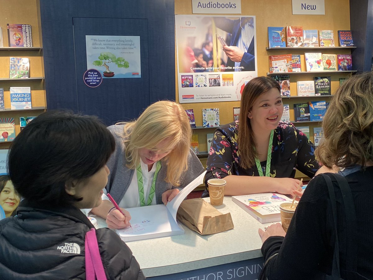 #ReadTheWorldNow with @KristinZiemke and @KatieMuhtaris at the @HeinemannPub booth 616 at #NCTE19