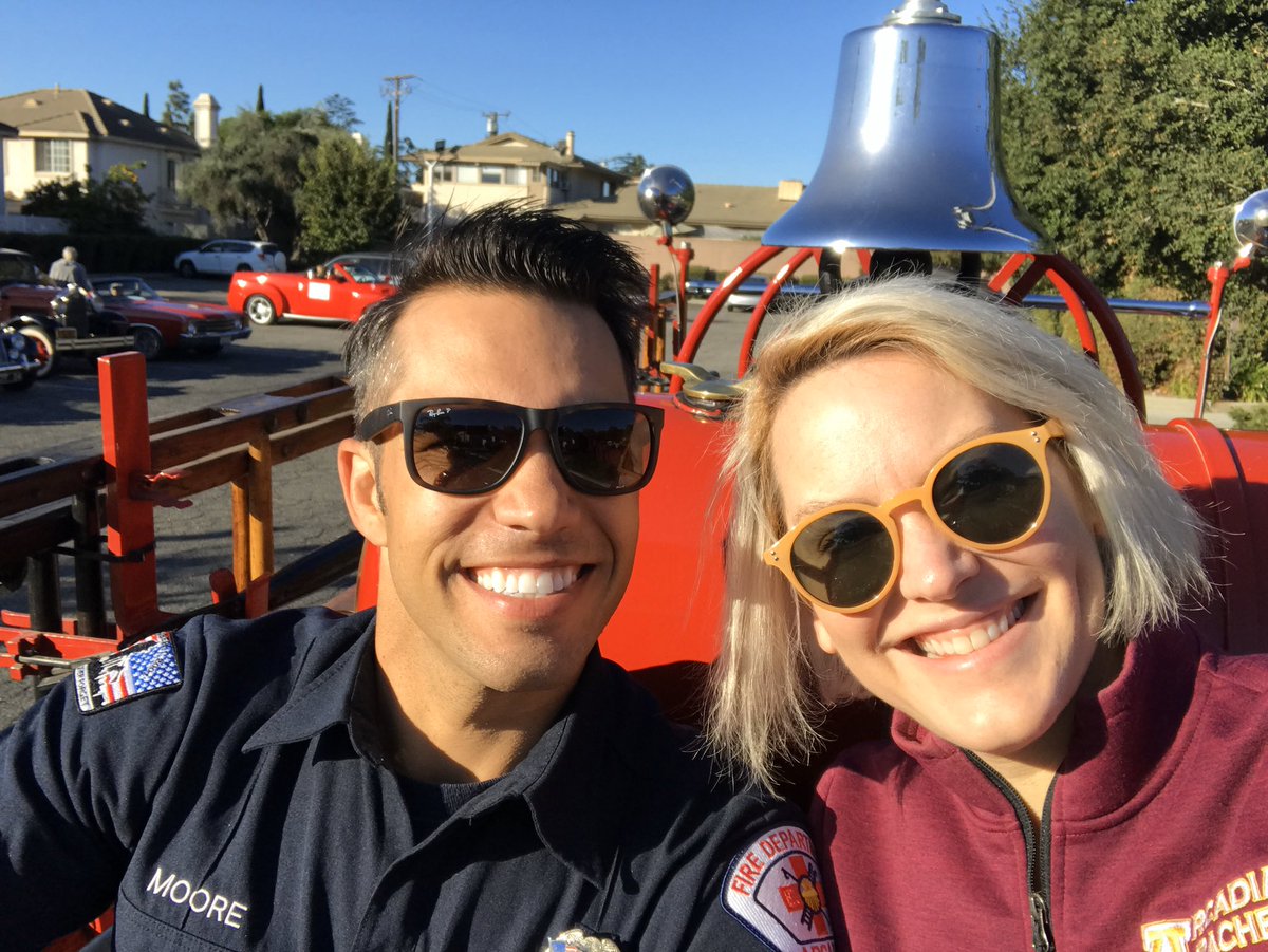 Great morning riding in the fire truck at AFOB!!!