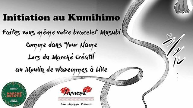 stripedkoi's tweet photo. #marchecreatif #moulindewazemmes #kumihimo #initiation #musubi #yourname #japanofil #projetjapanofil
RÉSERVATIONS OBLIGATOIRES.
POSSIBILITÉ DE PAYER VIA EVENT BRITE (lien en Bio) OU SUR PLACE LORS DU MARCHÉ CREATIF.
Faîtes-vous même votre bracelet Musu… https://t.co/meCDqnG8ay https://t.co/T2azoVA56p