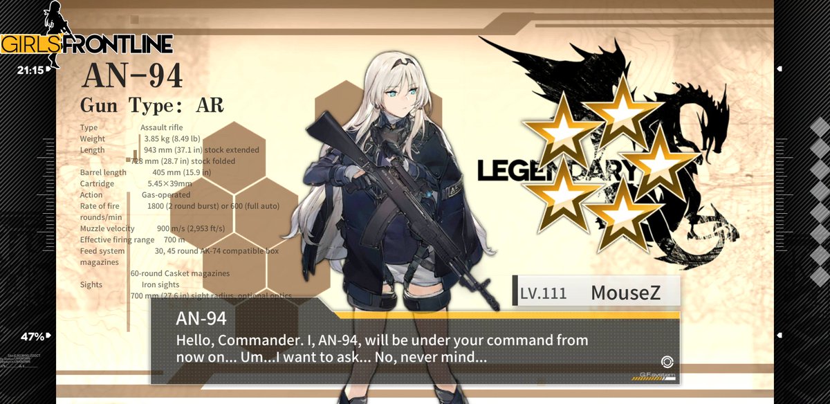 SinisterSyster's tweet image. #GirlsFrontline #AN-94 #firstpull