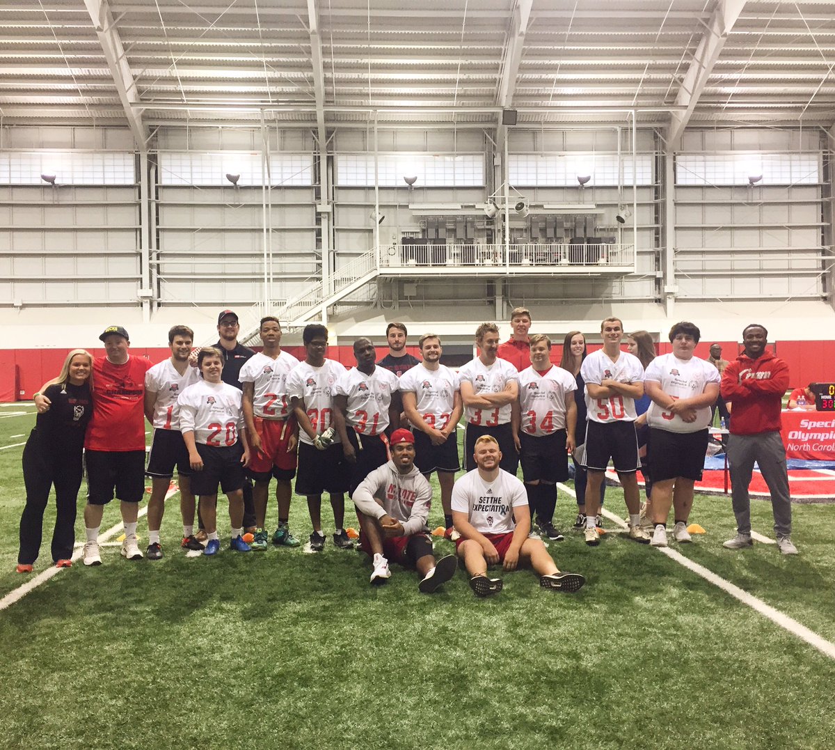 SONCState's tweet image. At the Unified Rivalry Game today NC State beat UNC-Chapel Hill 30-22! Thank you to all of the athletes, fans, and volunteers who showed up today and go Pack! #PlayUnified #GenerationUnified