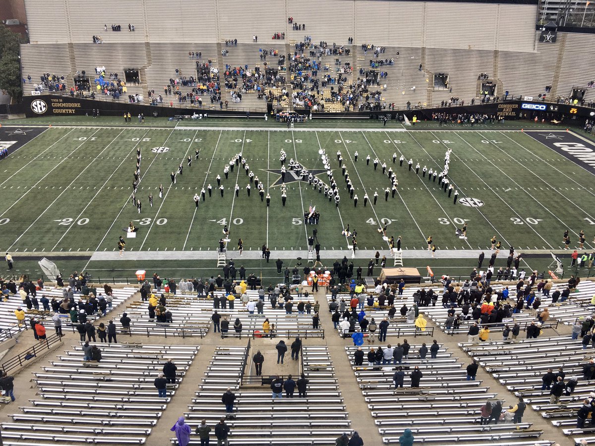 AdamSparks's tweet image. Haven’t posted a crowd pic in a while because it seems like piling on. But today it seems newsworthy. 

ETSU vs Vandy at national anthem