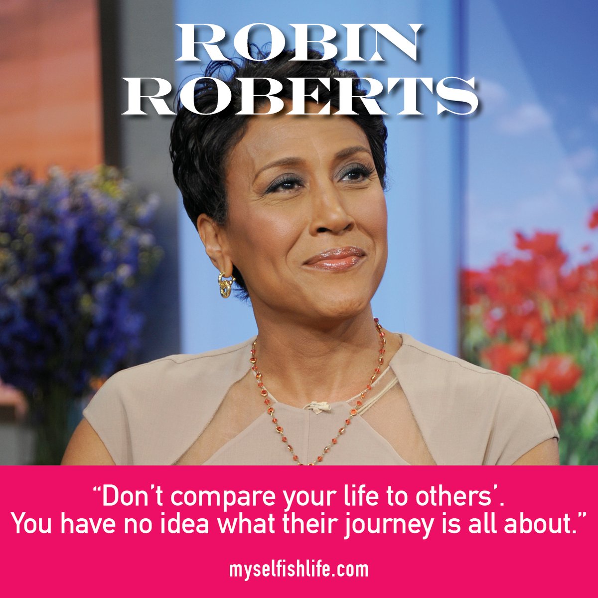 TrixieFilms's tweet photo. Happy birthday to television broadcaster @RobinRoberts! "Don't compare your life to othersโ. You have no idea what their journey is all about.โ
Meet more #accomplished women at https://t.co/mIcrJro20W #childfreebychoice #cfbc #childfreedocumentary https://t.co/4UbMiOuY5R