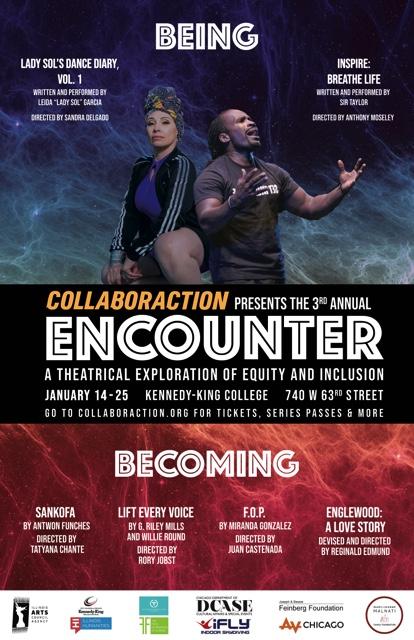 SwankPR's tweet photo. ====>🔸@Collaboraction🔸PRESENTS its #3rdAnnual #ENCOUNTER2020 <==== opening Jan. 18th {#BEING} ft. #LadySol &amp; #SirTaylor Come 👀 Encounter 👽 @KK_College #TheoryOfChange ===> purchase tickets NOW 🔶 https://t.co/tAaTazqQuR 🔶 https://t.co/ZltlC30vzF