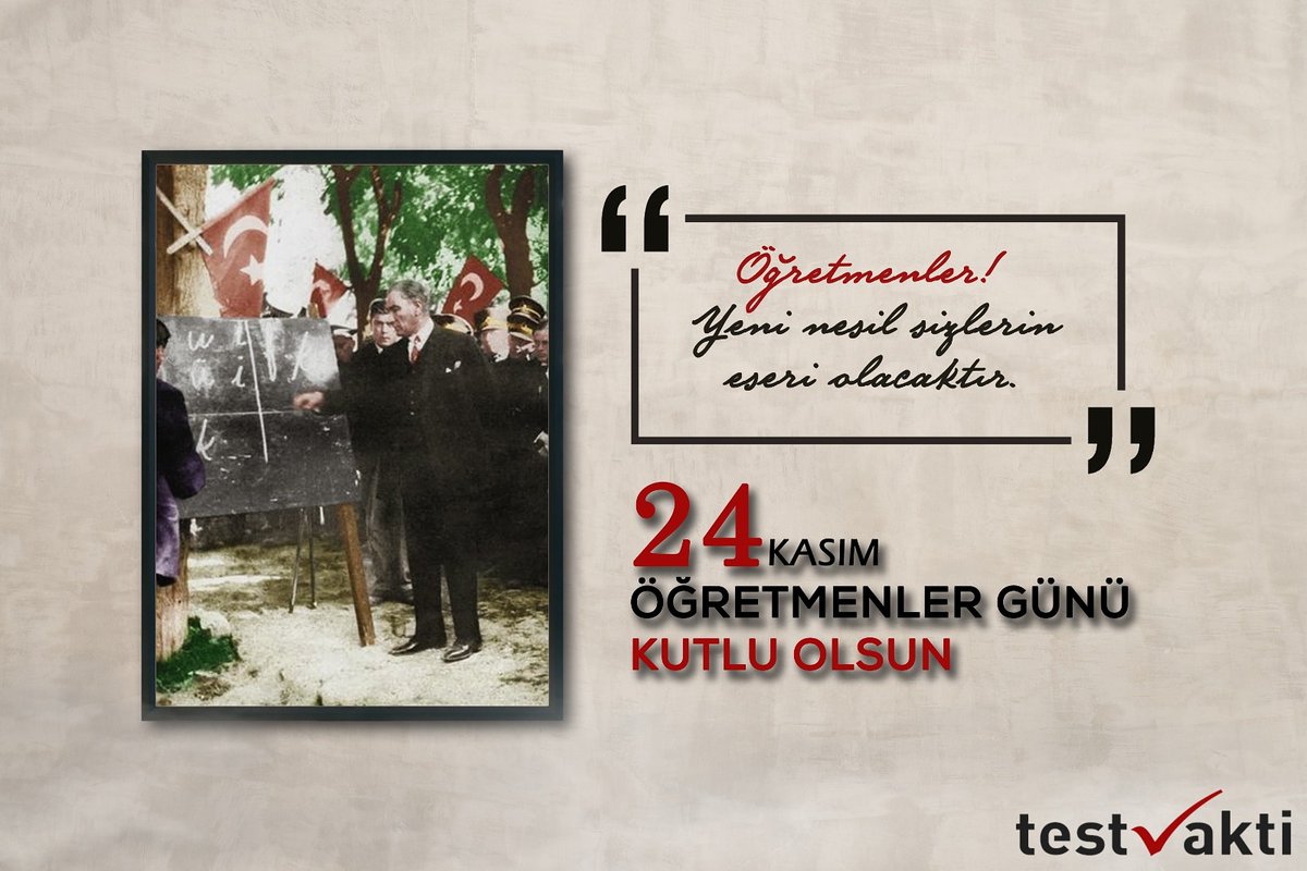 testvakti's tweet photo. Tüm öğretmenlerimizin öğretmenler günü kutlu olsun. #testvakti #polinomyayinlari #24kasım #ogretmenlergunu #24kasımöğretmenlergünü https://t.co/Irj5IjhRJy https://t.co/4ZvDENPDsg
