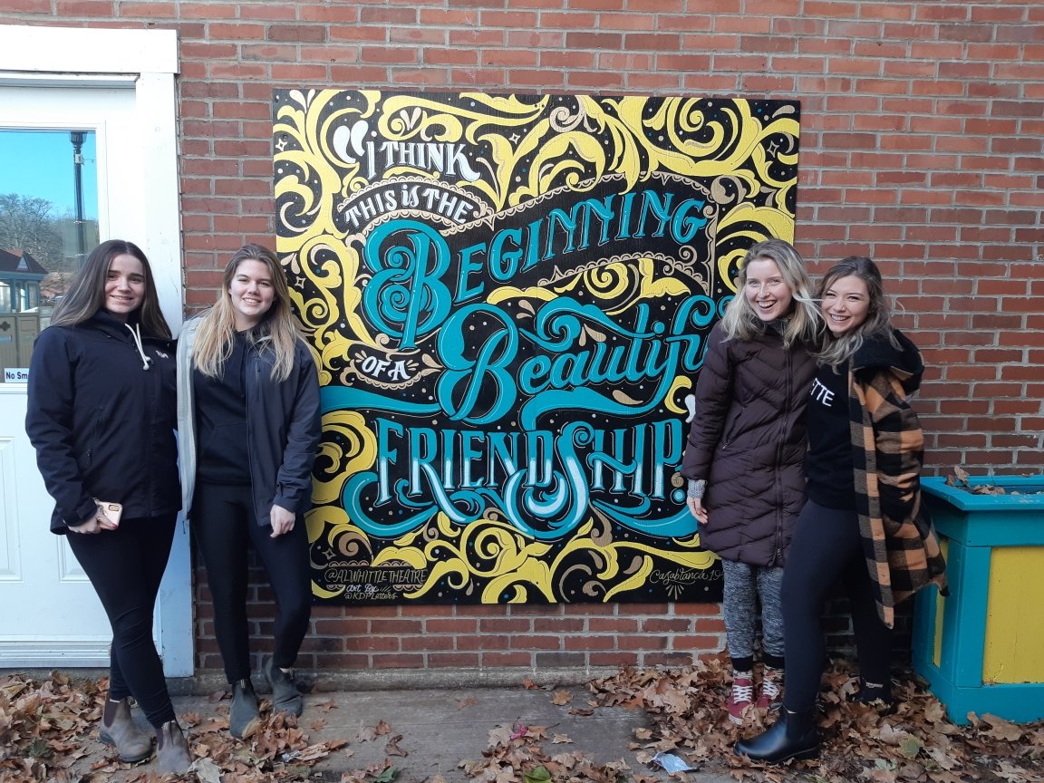TeamFerguson_PE's tweet photo. Day #2 of theTim Horton's Spitfire Arms Ladies Spiel in Windsor and we have a record of 1-2. Playing some amazing teams and enjoying a little sightseeing together as a team. #curlpei #cornwallcurling https://t.co/nzQT2YBnOn