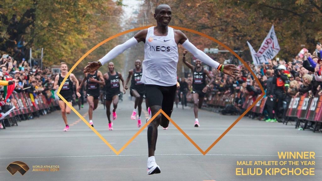 RailaOdinga's tweet photo. Congratulations @EliudKipchoge on winning the World Male Athlete of the Year 2019 award. You are an inspiration to many and keep flying the Kenyan 🇰🇪 high globally as well as being a great role model for athletes in our nation. https://t.co/DdlCLhg267