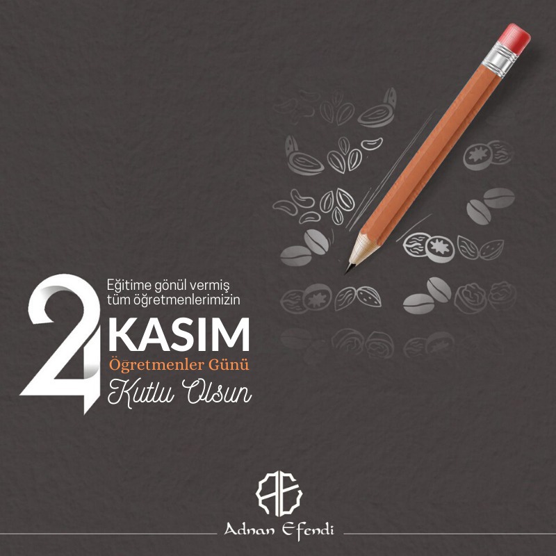 24 Kasım Öğretmenler Günü kutlu olsun.
#24KasımÖğretMenlerGünü