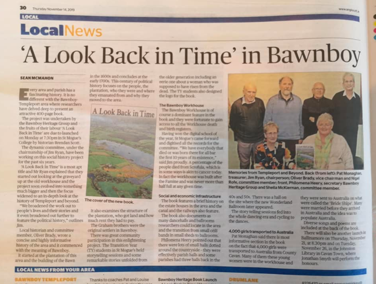 AllEarsEire's tweet photo. OUT NOW! Years in the making - This is Bawnboy Heritage Group's, first book; packed wit local facts, history, photos, memories and stories from the elders from Bawnboy, West Cavan &amp; surrounding areas. 
A great Xmas present  #Cavan #Bawnboy #Roots #Memories https://t.co/CvwN94m6Bi