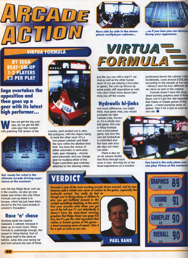 These reviews of multiple games on show at Funland, in the pages of the April 1994 issue of Computer & Video Games, just go to show how big of a deal it was for arcade gamers-