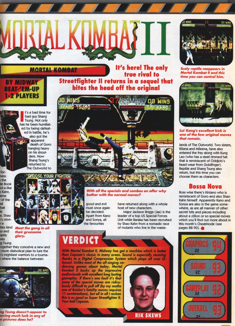 These reviews of multiple games on show at Funland, in the pages of the April 1994 issue of Computer & Video Games, just go to show how big of a deal it was for arcade gamers-