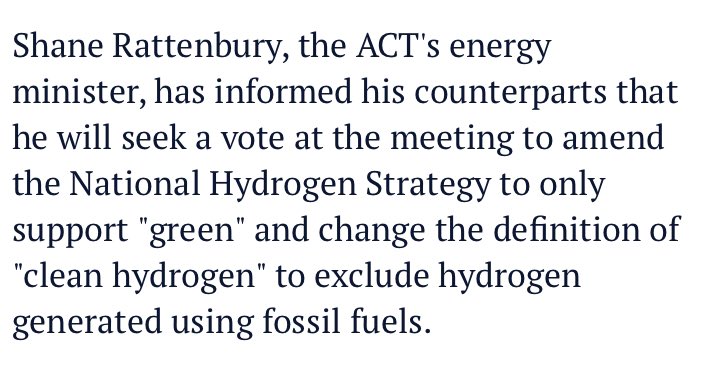 The definition of clean/green hydrogen *should* include fossil hydrogen, if it is produced by a zero emissions process.Hydrogen from methane cracking is clean, and would give the fossil fuel industry the motivation to put their very considerable resources behind clean hydrogen.