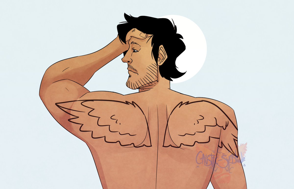 dave with wing tattoos #markiplier #theedgeofsleep.