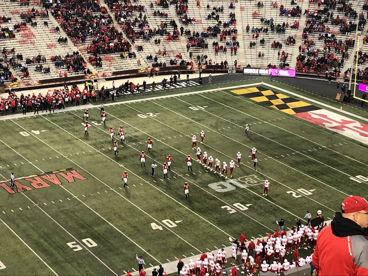 Huskers Terps. Cold and wet. Not happy. #GOBIGRED