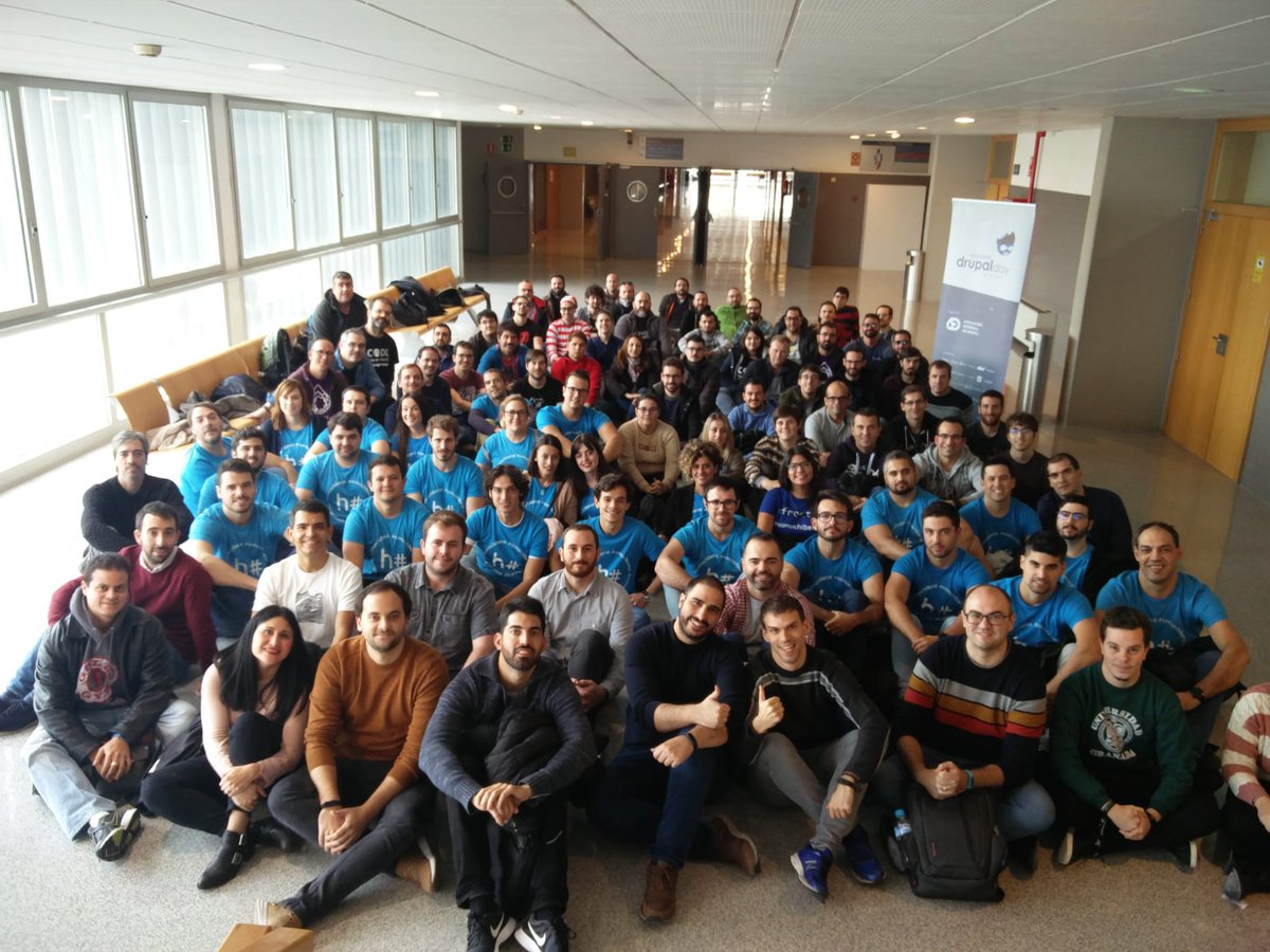 Hiberus's tweet photo. ¡Un gran día disfrutando del #DrupalDay en equipo! 🎉🎉 https://t.co/mAdYnbo2kS