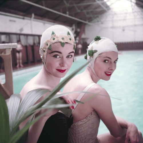 The Art of Album Covers..Photo taken by Charles Hewitt for a Picture Post fashion feature on swimwear - 'Glamour In The Swim', published 1954..Used by Blur on their debut album 'Leisure' released 1991.