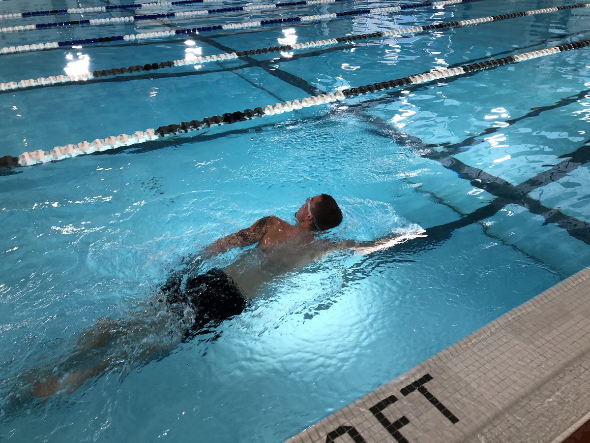 terminatorfdn's tweet photo. Training Day. We did a bike/run session 90min, now into the pool for our hour session. 
Learning to breathe, to relax being one of the biggest challenges our athletes face. 
Swimming helps us to really connect to ourselves. 

#sportinrecovery #courageinmotion
#youcanrecover https://t.co/GxamUQOM4t