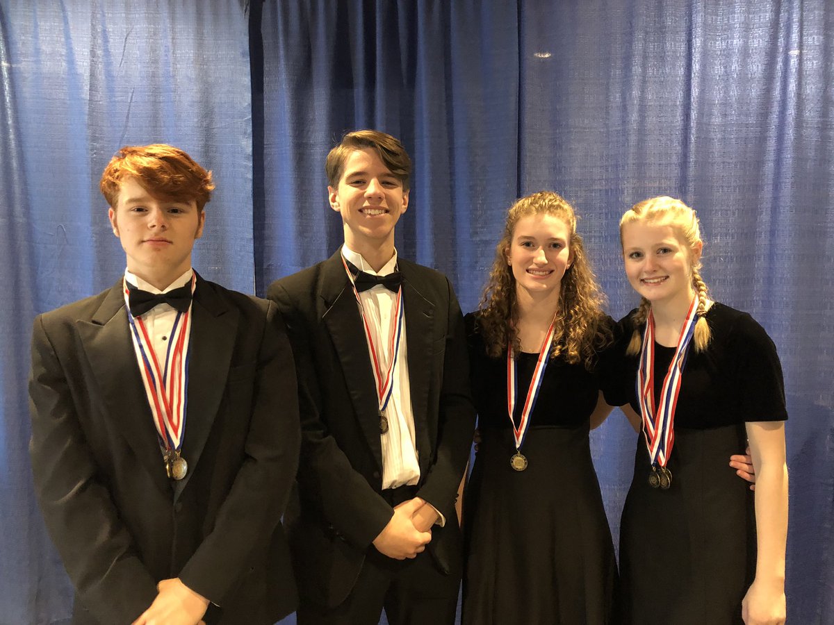 jhsbob's tweet photo. Congrats to Jefferson’s 2019 All-State Band Members!  Jakob (2 years), Damien, Jolie and Shannon (3years) https://t.co/spRUbxIzQk